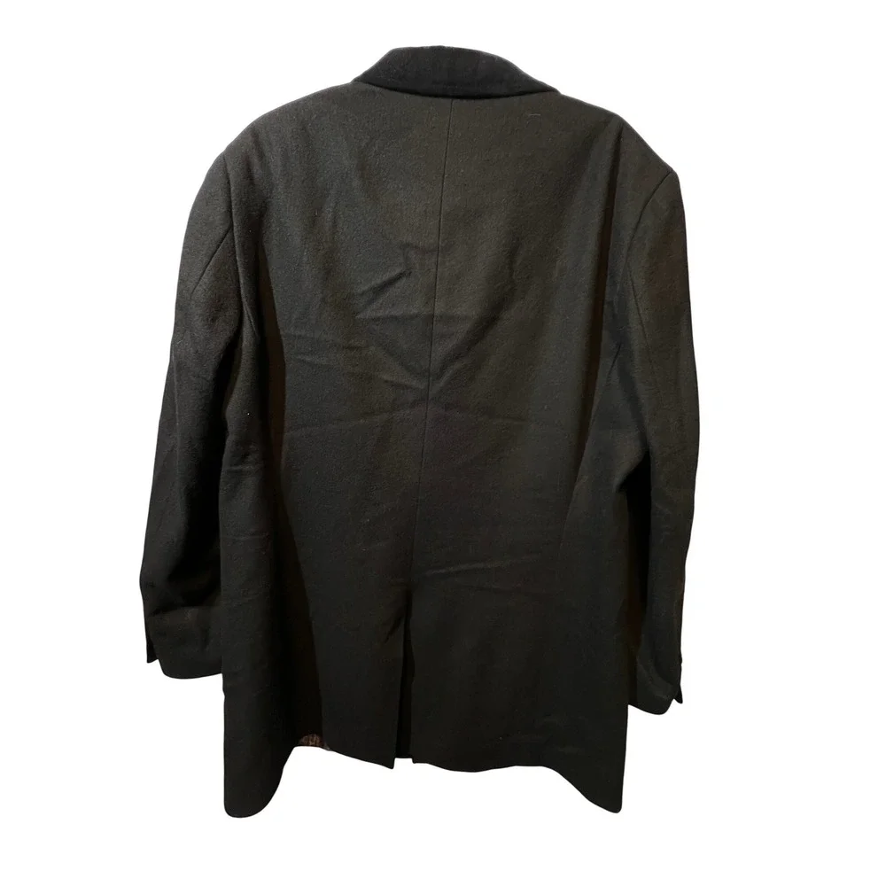 Tallia Mens Black Wool‎ Blend Blazer Sport Coat Jacket Size L